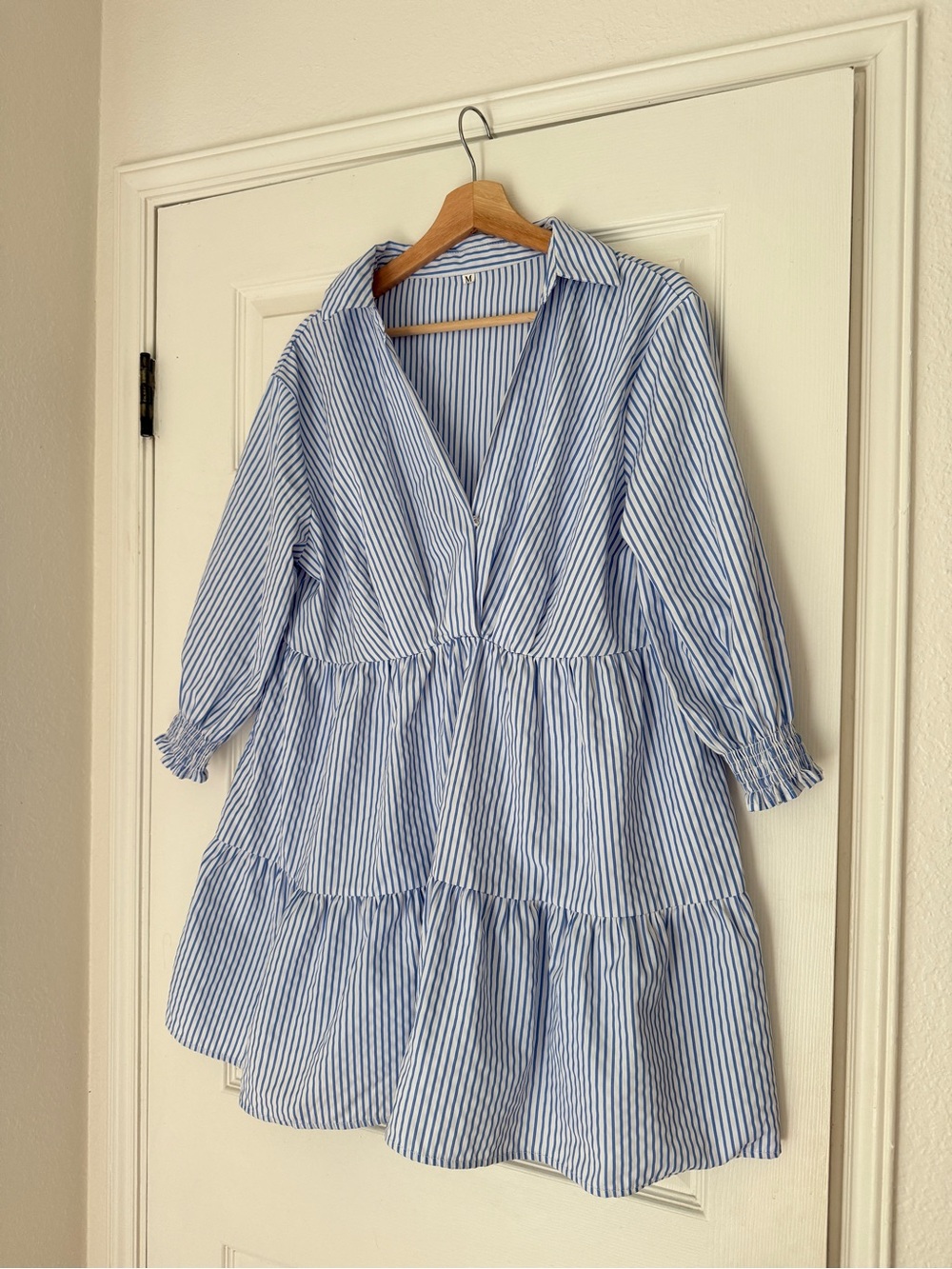 Blue & White Striped Dress